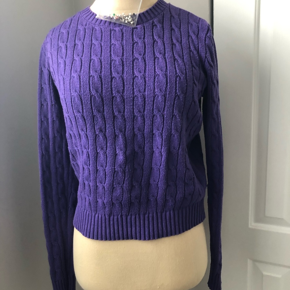 PRE OWNED AMERICAN APPAREL PURPLE SWEATER SIZE M
